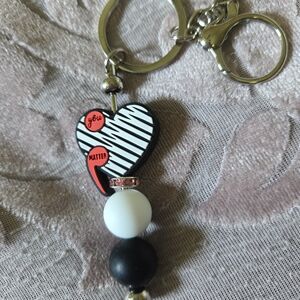 Beaded 'You Matter' Heart Keychain